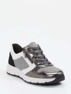 Damen Semler – Komfort-Sneaker aus Metallicleder anthrazit