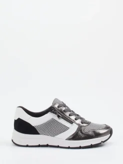 Damen Semler – Komfort-Sneaker aus Metallicleder anthrazit