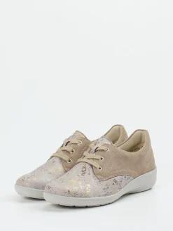 Damen Semler – Komfort-Sneaker aus Veloursleder taupe