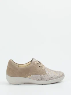 Damen Semler – Komfort-Sneaker aus Veloursleder taupe