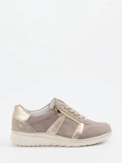 – Komfort-Sneaker aus Veloursleder Taupe*Semler Online
