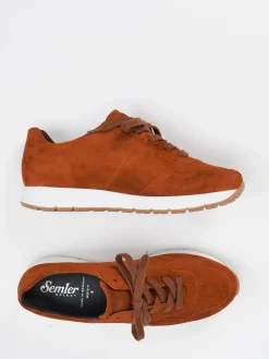 – Komfort-Sneaker aus Veloursleder rost*Semler Discount