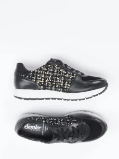 – Komfort-Sneaker aus geprägtem Leder*Semler New