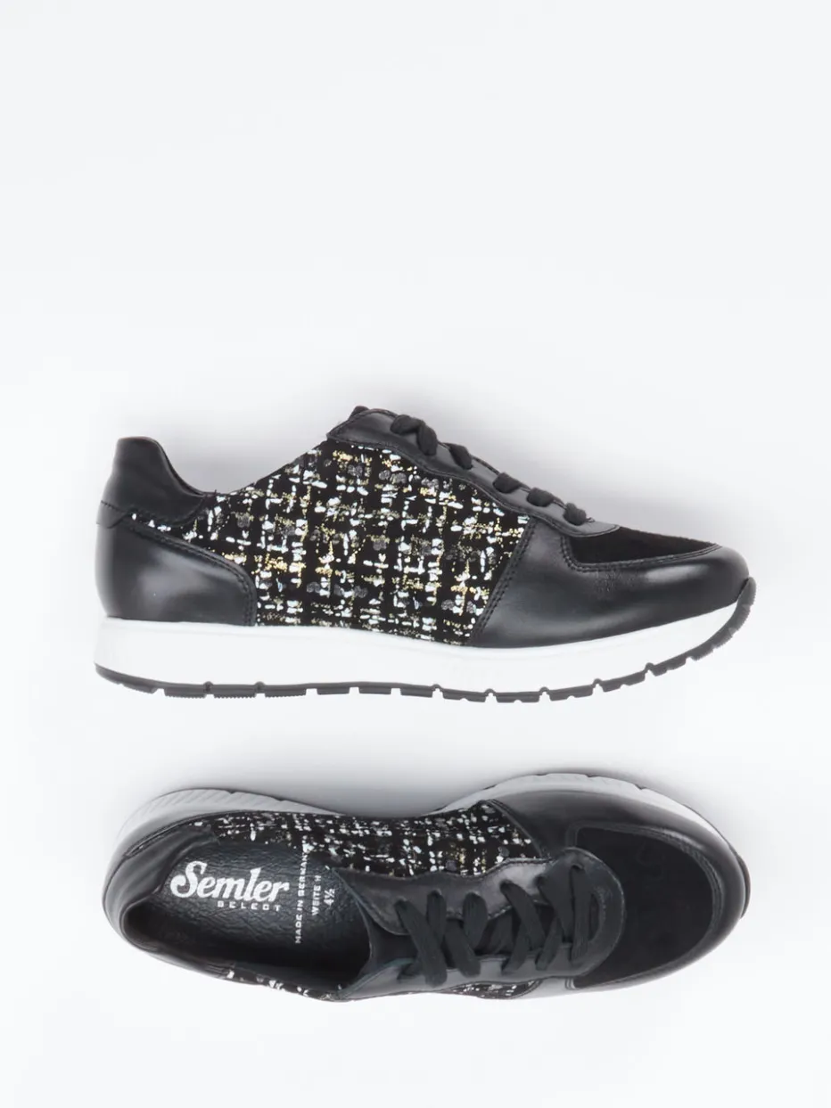 – Komfort-Sneaker aus geprägtem Leder*Semler New