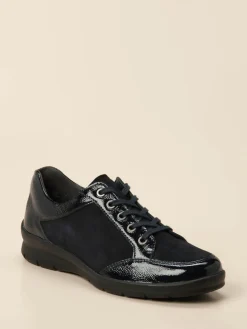 – Komfort-Sneaker aus Lackleder und Veloursleder*Semler Best