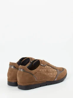– Komfort-Sneaker aus Veloursleder cognac*Semler Online