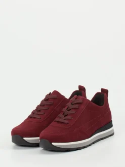 – Komfort-Sneaker aus Veloursleder bordeaux*Semler Hot