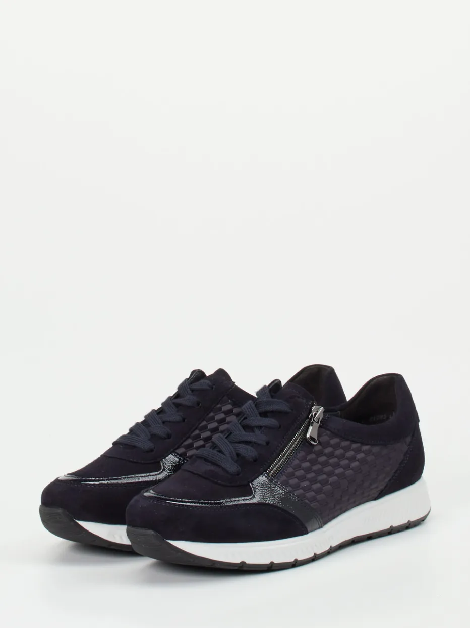 Damen Semler – Komfort-Sneaker aus Veloursleder Dunkel