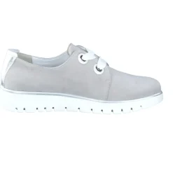 Damen Semler – Komfort-Sneaker aus Veloursleder hellgrau