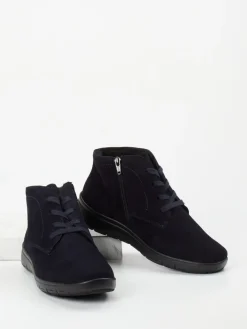 – Komfort-Stiefelette aus Veloursleder Dunkel*Semler Hot