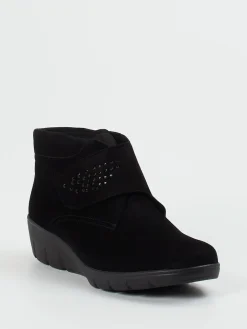 – Komfort-Stiefeletten aus Veloursleder*Semler Discount