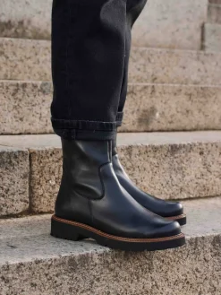 – Langschaftstiefel aus Kalbleder*Semler Clearance