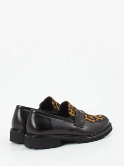 – Loafer aus Glattleder und Ponyfell*Semler Online