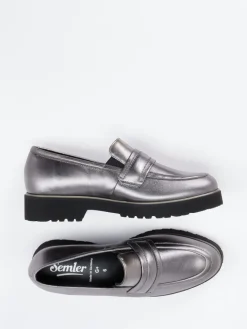 Damen Semler – Loafer aus Metallicleder in