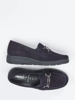 – Loafer aus Veloursleder Dunkel*Semler New