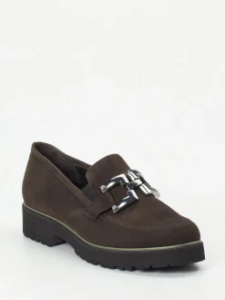 Damen Semler – Loafer aus Veloursleder in Dunkel