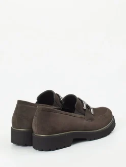 Damen Semler – Loafer aus Veloursleder in Dunkel