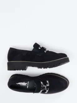 Damen Semler – Loafer aus Veloursleder tiefdunkel