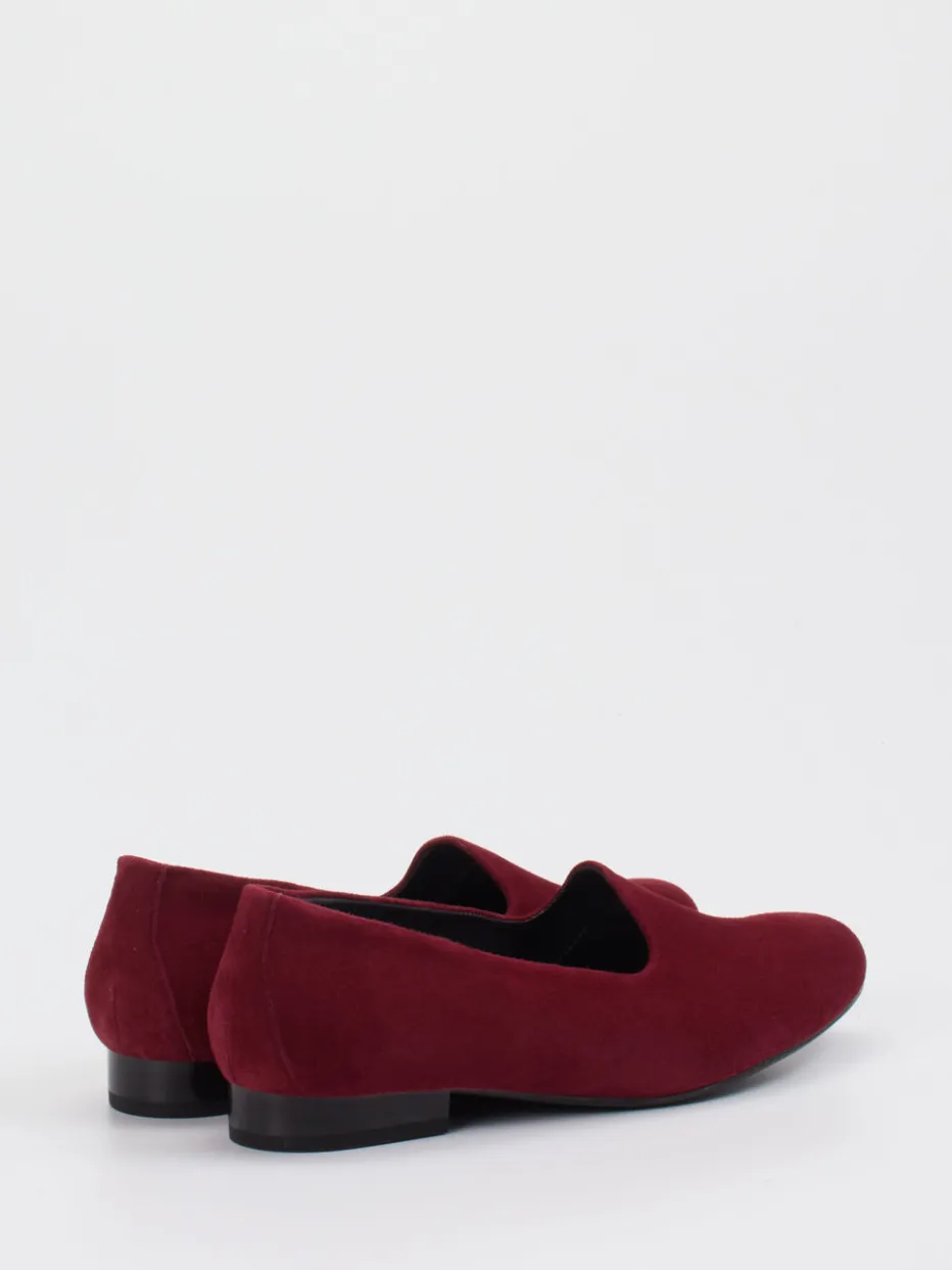 – Loafer aus Veloursleder in Bordeaux*Semler Discount
