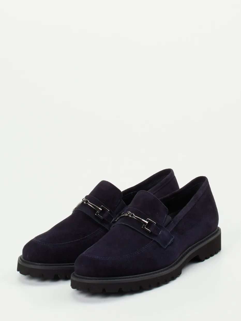 Damen Semler – Loafer aus Veloursleder in Dunkel