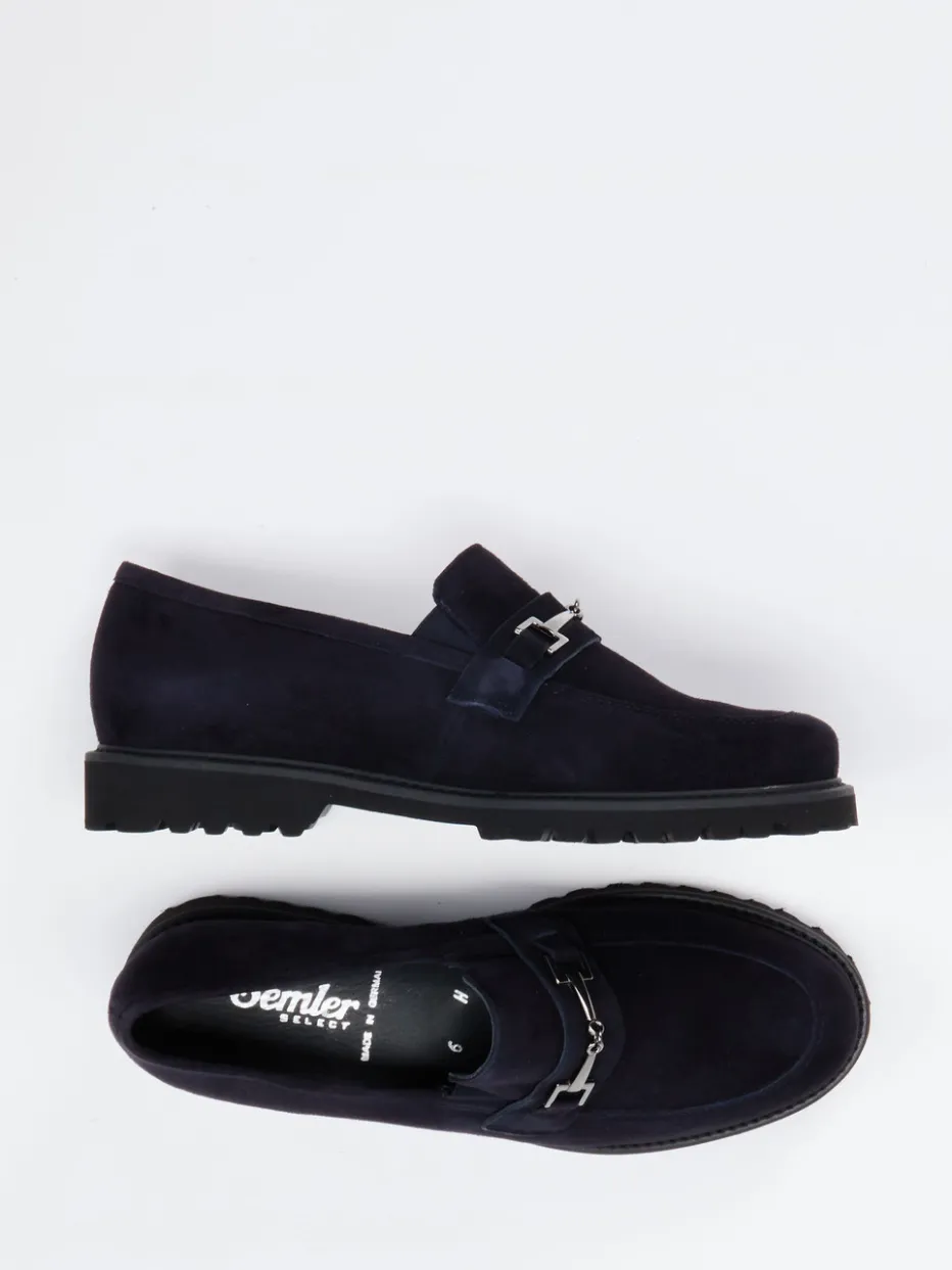 Damen Semler – Loafer aus Veloursleder in Dunkel