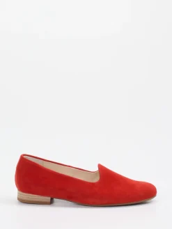 Damen Semler – Loafer aus Veloursleder in Signal
