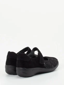 Damen Semler – Mary Janes aus Stretch mit Klettverschluss