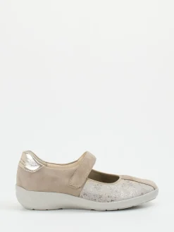 – Mary Janes aus Veloursleder in grau*Semler Sale