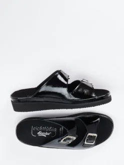 Damen Semler – Pantoletten aus Lackleder in