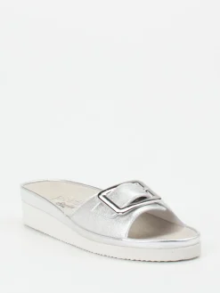 Damen Semler – Pantoletten aus Metallicleder in