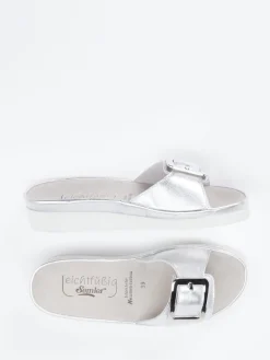Damen Semler – Pantoletten aus Metallicleder in