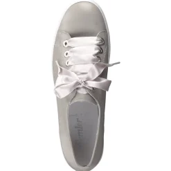 Damen Semler – Plateau-Sneaker aus Kalbleder Hellgrau