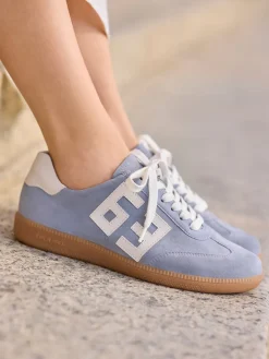 – Retro-Sneaker aus Veloursleder Pastell*Semler Sale