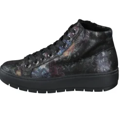 – Schnürboots aus geprägtem Leder floral*Semler