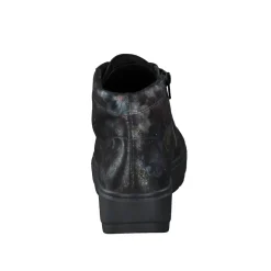 – Schnürboots aus geprägtem Leder floral*Semler