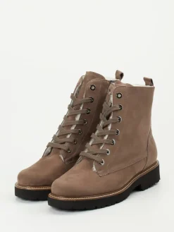 Damen Semler – Schnürboots aus Nubukleder in Taupe