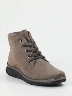 Damen Semler – Schnürboots aus Veloursleder taupe