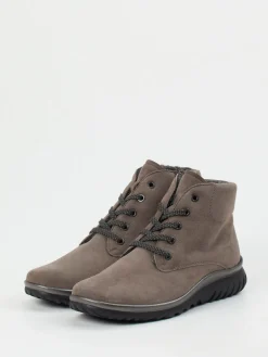Damen Semler – Schnürboots aus Veloursleder taupe