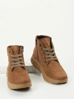 – Schnürboots aus Veloursleder*Semler