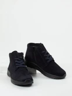 Damen Semler – Schnürboots aus Veloursleder dunkel