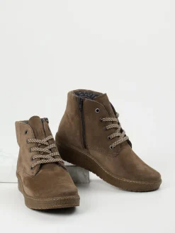 – Schnürboots aus Veloursleder in*Semler Clearance