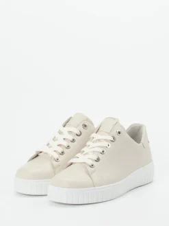 Damen Semler – Schnürschuh aus Kalbleder Cremeweiß