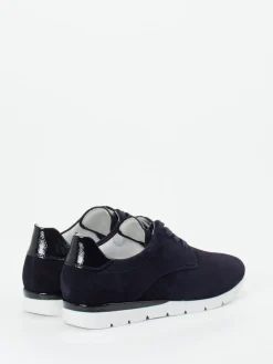 Damen Semler – Schnürschuhe aus Veloursleder Dunkel