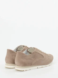 – Schnürsneaker aus Veloursleder in Taupe*Semler Sale