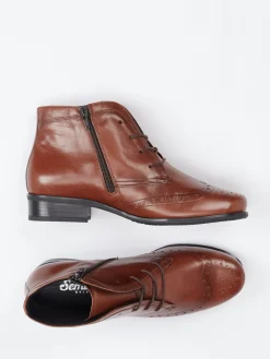 – Schnürstiefelette aus Kalbleder mittel*Semler Best