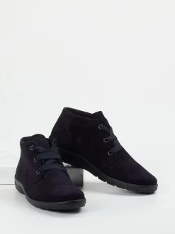 Damen Semler – Schnürstiefelette aus Veloursleder