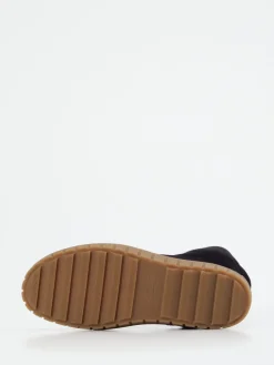 – Schnürstiefelette aus Nubukleder Dunkel*Semler New