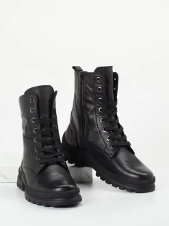 – Schnürstiefelette aus Kalbleder*Semler Clearance