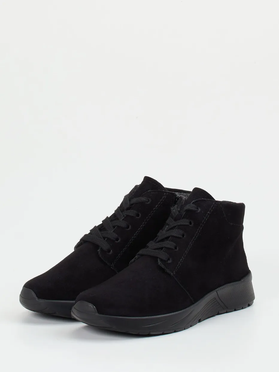 – Schnürstiefelette aus Veloursleder*Semler Hot