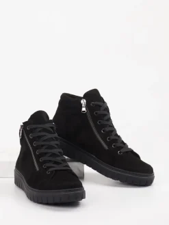 Damen Semler – Schnürstiefelette aus Veloursleder